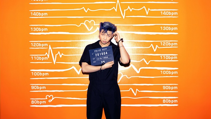 RM from BTS Mugshot Style 4K Image