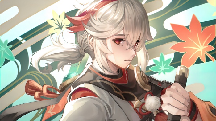 Kazuha from Genshin Impact art 4K