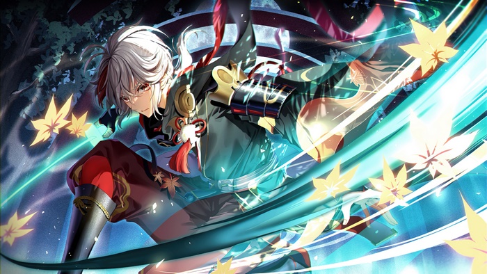 Kazuha from Genshin Impact in Action
