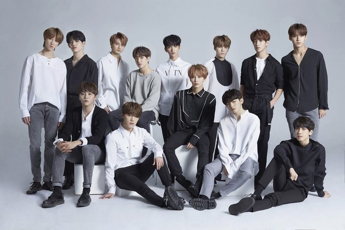 Seventeen Group Portrait in Casual Attire
