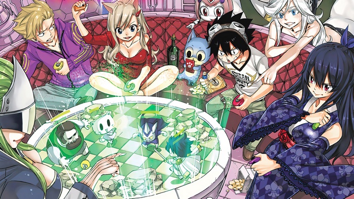 Edens Zero characters playing a game
