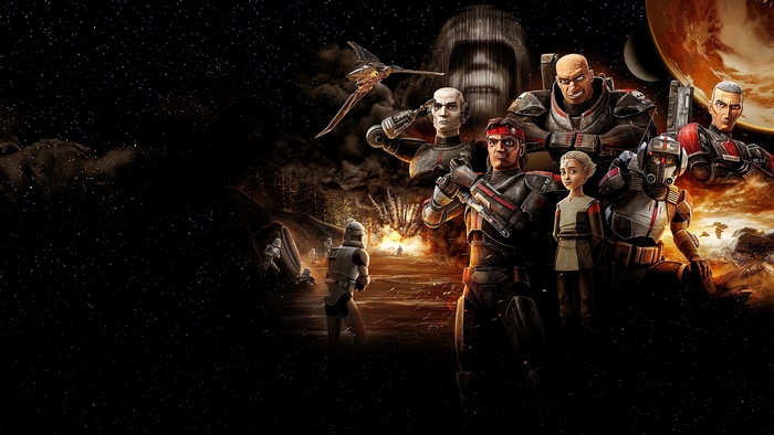 The Bad Batch characters in Star Wars 4K