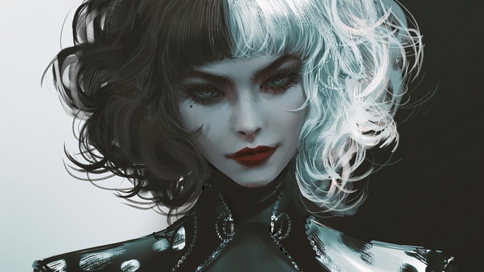 Cruella de Vil from Cruella movie art 4K