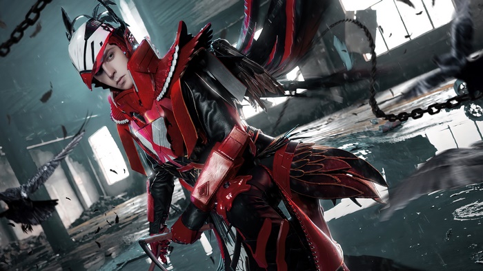 PUBG Mobile Blood Raven X Suit Cosplay