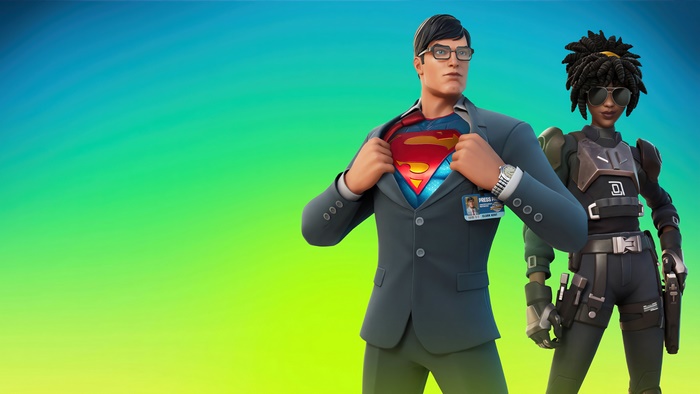 Superman from Fortnite and Doctor Slone
