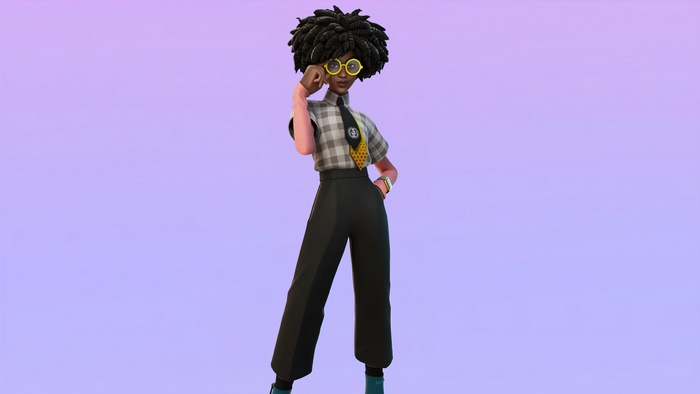 Fortnite Skin with Glasses and Tie
