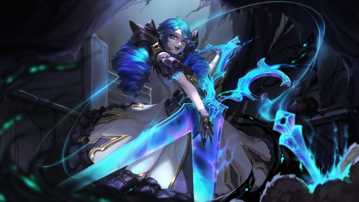 Gwen from League of Legends in Artwork