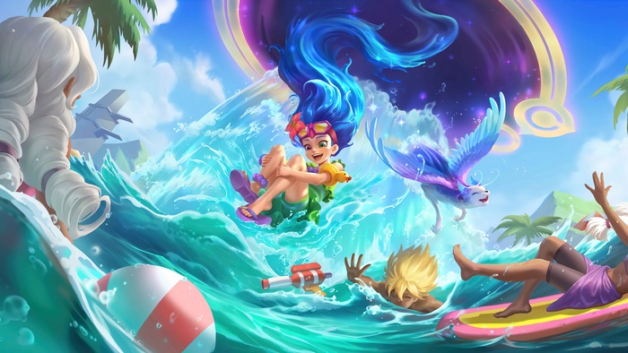 Pool Party Zoe from League of Legends and Legends of Runeterra 4K