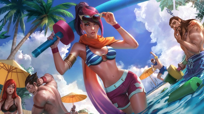 Pool Party Fiora from League of Legends