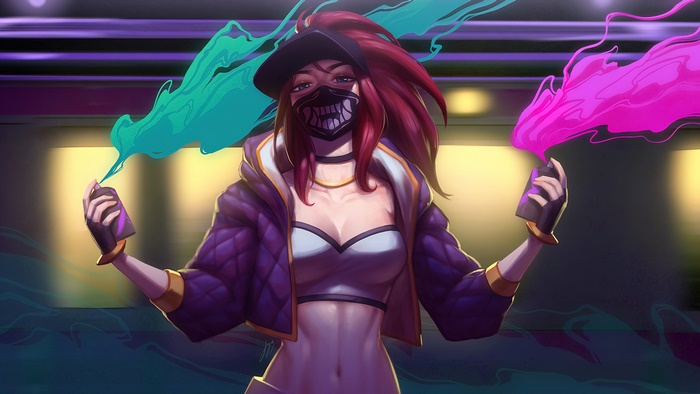 Akali KDA Character Art in Quality
