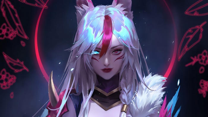 Xayah Blood Moon Art from League of Legends