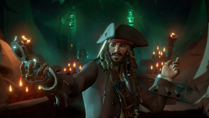 Captain Jack Sparrow from Sea of Thieves: A Pirate's Life