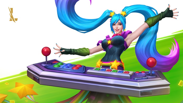 Sona from League of Legends Arcade