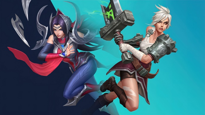 Irelia and Riven from League of Legends: Wild Rift 4K