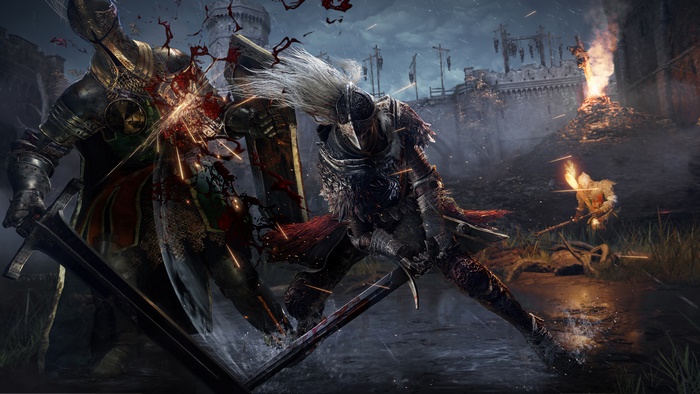 Elden Ring Knight in Intense Battle 4K