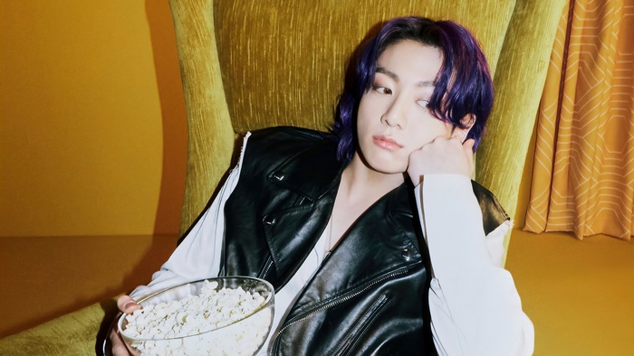 Jungkook from BTS in Leather Vest