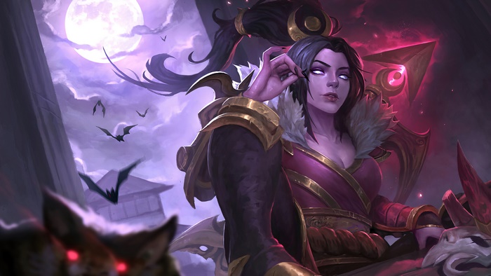 Vayne from League of Legends Blood Moon art