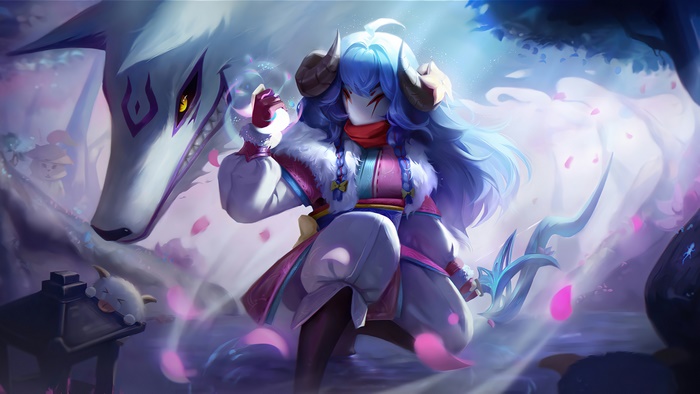 Kindred from League of Legends Spirit Blossom 4K