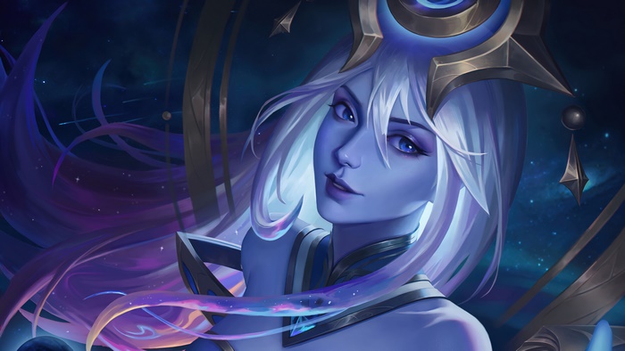 Lux Cosmic Skin Artwork League of Legends