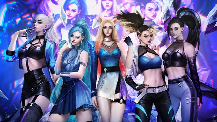 KDA All Out League of Legends Art