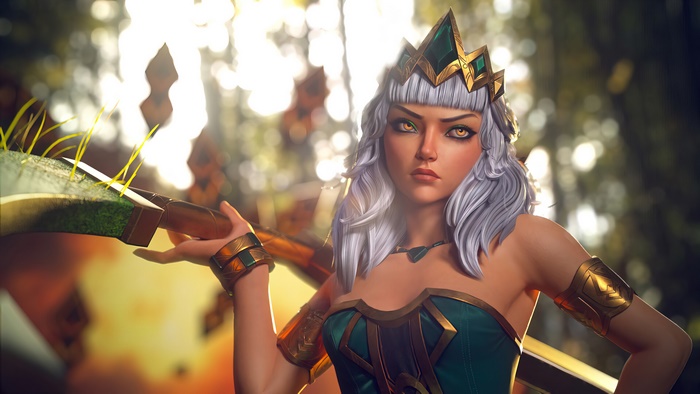 Qiyana from League of Legends 4K