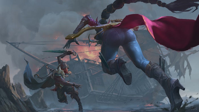 Vayne vs Kaisa from League of Legends