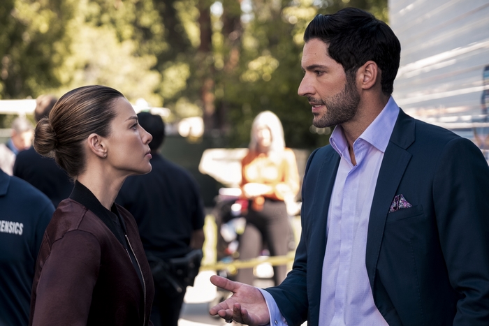 Lucifer and Chloe Decker in conversation