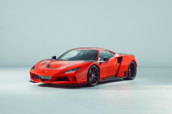 Red 2021 Novitec Ferrari F8 Tributo N-Largo Supercar