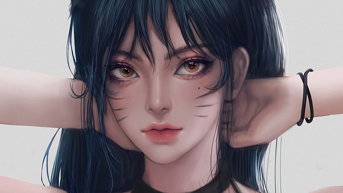 Ahri from League of Legends 4K art
