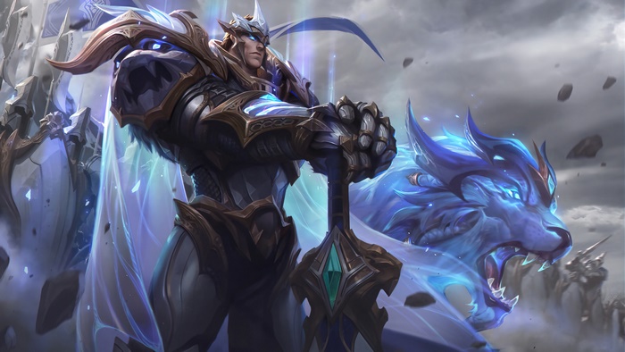 Garen from League of Legends: Warring Kingdoms skin splash art