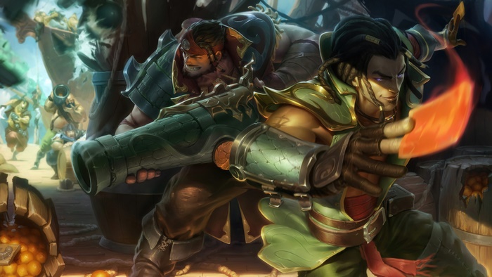 Graves and Twisted Fate from League of Legends