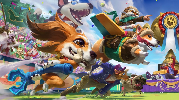 Fuzz Fizz and Corgi Corki from League of Legends Wild Rift