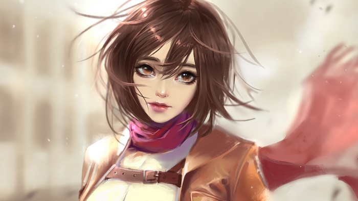 Mikasa Ackerman from Attack on Titan 4K