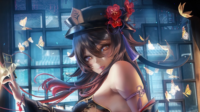 Hu Tao from Genshin Impact in Art