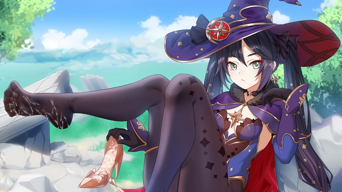 Mona from Genshin Impact in Art