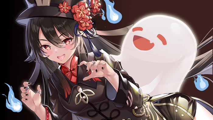Hu Tao from Genshin Impact 4K Art