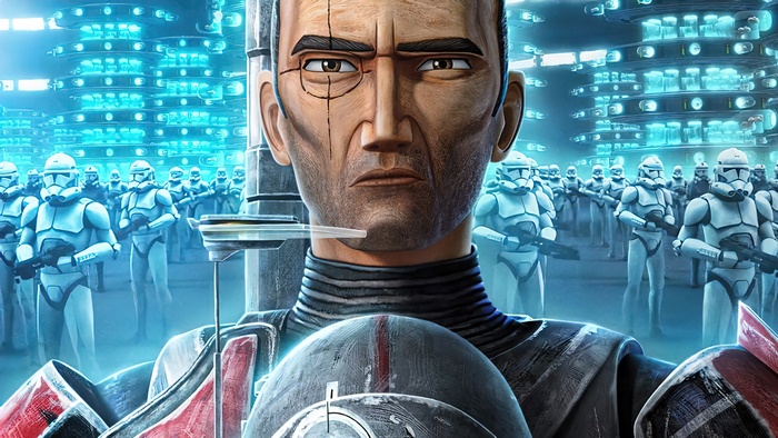 Crosshair from The Bad Batch with Clone Troopers