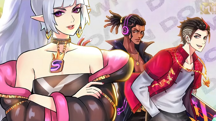 Selena and Chou from Mobile Legends in 4K