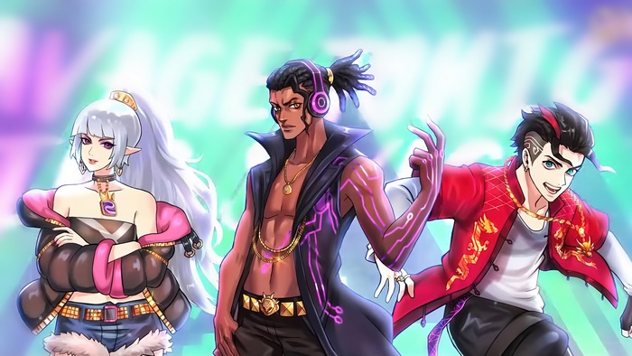 Mobile Legends Characters Selena, Brody, and Chou 4K Art