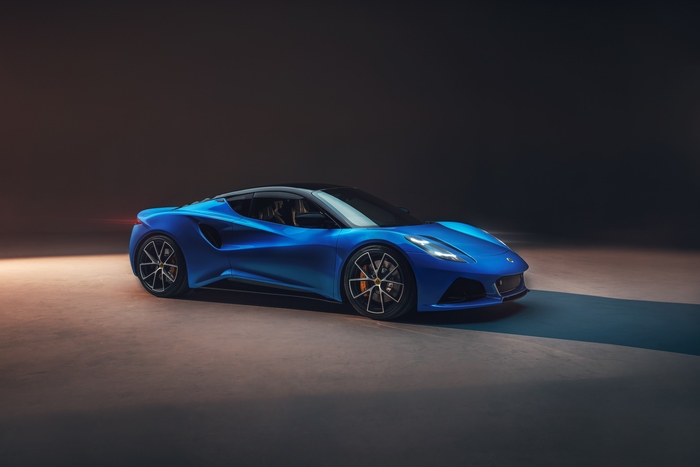 Blue 2021 Lotus Emira First Edition Supercar
