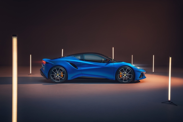 Blue 2021 Lotus Emira First Edition Supercar