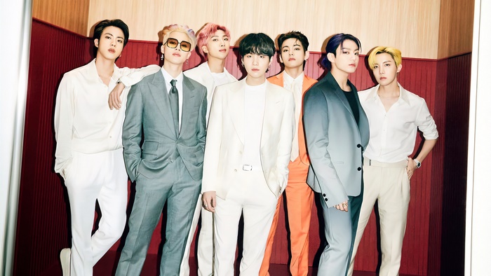 BTS Group Photo in Stylish Suits