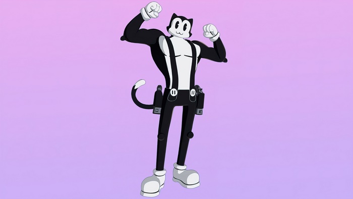 Toon Meowscles from Fortnite 4K