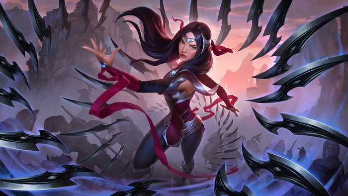 Irelia from League of Legends and Legends of Runeterra