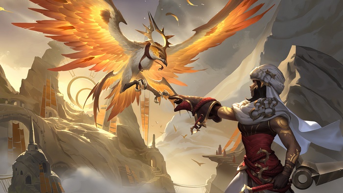 Solari Sunhawk from Legends of Runeterra in 4K