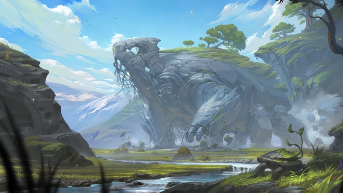 Earth Elemental from Legends of Runeterra 4K