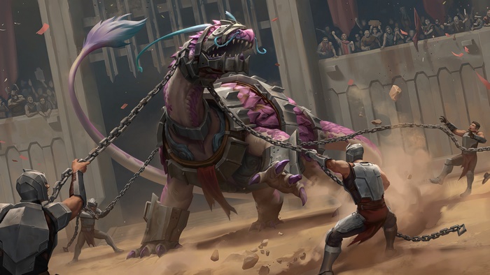 Thrashing Snapper from Legends of Runeterra in 4K