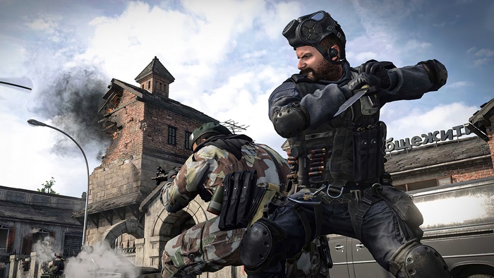 Soldiers in a firefight in Call of Duty: Black Ops Cold War 4K