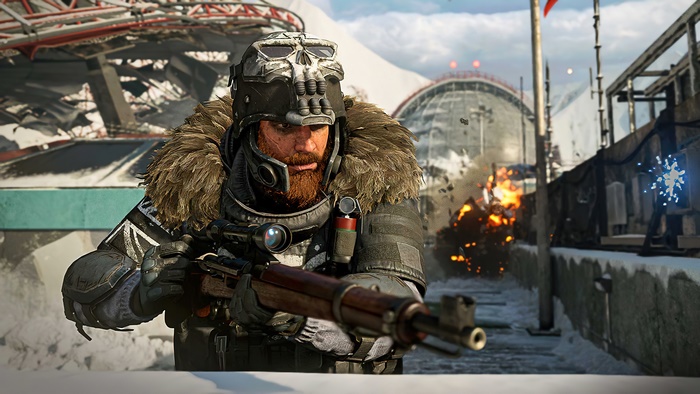 Soldier with skull helmet in Call of Duty: Black Ops Cold War 4K