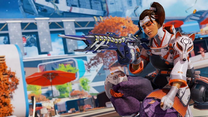 Rampart from Apex Legends with Crafty Kitsune skin